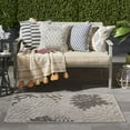 thumbnail image 3 of Nourison Aloha Indoor/Outdoor Tropical Floral Silver Grey 2'8" x 4' Area Rug, (3' x 4'), 3 of 11