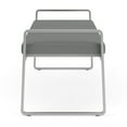 thumbnail image 5 of Gansett Reception Waiting Room 3-Seat Bench / Silver Steel / Light Gray, 5 of 5