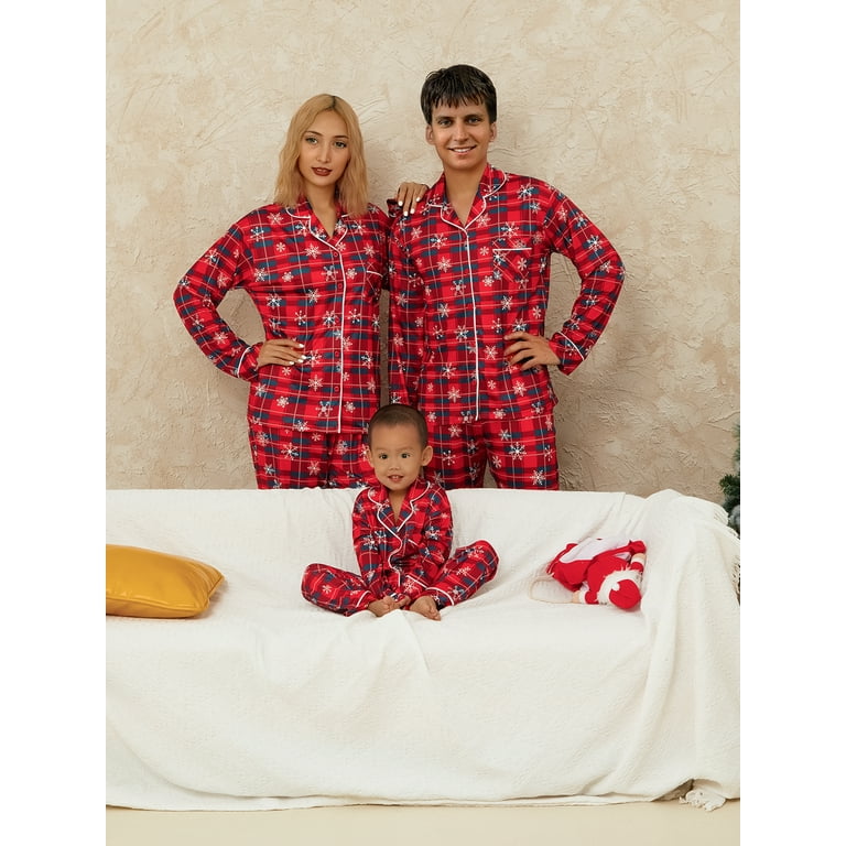 Snowfall Plaid His & Hers Matching Pajamas