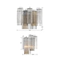 thumbnail image 3 of Crystorama Addis 2 Light Polished Chrome Wall Mount - 14.5"W x 11.5"H x 9.75"D, 3 of 9