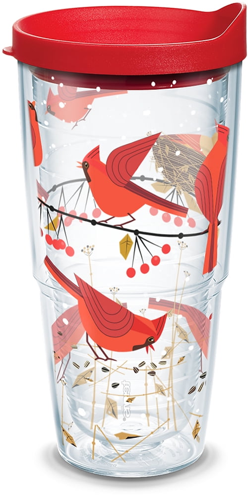 Tervis Festive Holiday Season Cardinals Made in USA Double Walled