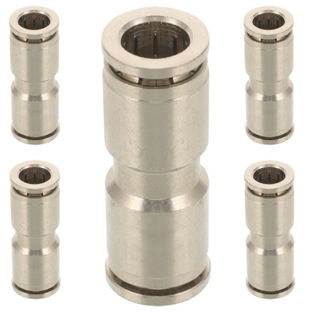 Conector de tubo de conexión de manguera de aire de 5 piezas, conexión rápida, adaptador de manguera macho a macho
