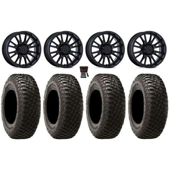MSA ThunderLips 15" Wheels Black 32" BFG KM3 Tires Polaris RZR XP 1000 / PRO XP / Ranger XP 900/1000