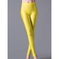 thumbnail image 1 of Shiny Pant Leggings Hot Selling Leggings Solid Color Fluorescent Spandex Elasticity, 1 of 6
