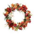 thumbnail image 3 of Falso Hydrangea Wreath Puerta Simulación Decoración de flores Fiestas en el hogar Adorno floral Inevent HA8272-00B, 3 of 6