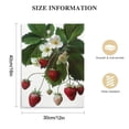 thumbnail image 2 of Nawypu Strawberry Art, French Botanical Print - Berry Red Wall Art, Vintage Fruit Kitchen Decor, Redoute Wild Strawberries Bouquet, 2 of 5