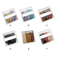 thumbnail image 3 of Guardurnaity Paquete de 50 bandas elásticas para el cabello para mujer, moda portátil, cola de caballo reutilizable, regalos para esposa, bandas para vestir Accesorio para el cabello Café Ligero Guardurnaity AP011836-05B, 3 of 6