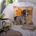 thumbnail image 3 of Carolines Treasures BB9902PW1414 German Shorthaired Pointer Fall Fabric Decorative Pillow, 3 of 4