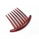 thumbnail image 3 of Peine de pelo lateral de plástico con peines de torsión francesa para mujer con siete dientes, juego de 6 (3 colores cada 2 unidades), 3 of 5