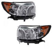 For 06-08 Forester w/o Sport Package Halogen Headlight Headlamp w/Bulb PAIR SET