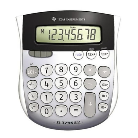 TI-1795 SV Standard Function Calculator, Angled SuperView display for easy viewing By Texas