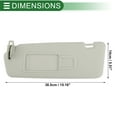 thumbnail image 4 of Unique Bargains Car Sun Visor Sun Visor Assembly for Audi A1 2013-2018 for Audi Q3 2013-2018 Plastic Glass Fabric No.8K0857551AE Light Gray Block Sunlight, 4 of 7