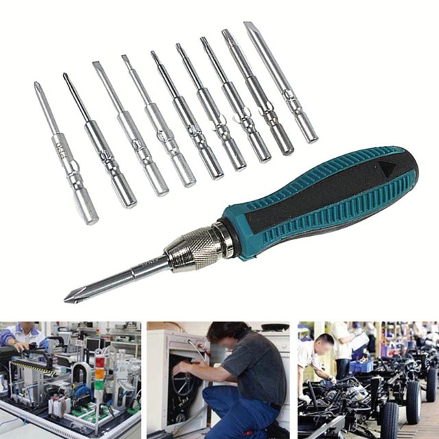 Precision Screwdriver Set Slotte Torx Cross Screwdriver Bits 801 5mm Round Shank Computer Repair Screwdriver Anti Slip Handle