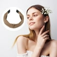 thumbnail image 6 of Unique Bargains Satin Knotted Headband Hairband for Women 1.2 Inch Wide Light Brown, 6 of 7