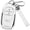 Silver/White, variant on Key Fob Cover Compatible with Toyota Tacoma 4Runner Prius Corolla Cross Hatchback Tundra Sequoia 2022-2025 Keychain Case Holder Protector,Gold/Black