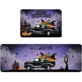 thumbnail image 2 of Kitchen Rug Mat Spooky Bat Raven, Set of 2, Anti-Fatigue Non-Skid Washable Kitchen Runner Rugs, Happy Halloween Soft Comfort Rug for Kitchen, Floor Home, Front of Sink, Laundry, 2 of 6