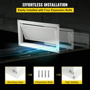 SKYSHALO Flood Vent, 8 Height x 16 Width x 2 Depth Foundation Flood Vent,to Reduce Foundation Damage and Flood Risk, White, Wall Mounted, for Crawl Spaces, Garages & Full Height Enclosures