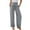 Grey, variant on LIJCC Kid Girls Cotton Linen Palazzo Pants Wide Leg High Waist Flowy Casual Trousers Loose Lounge Smocked Flowy Trousers Kids Vacation Outfits