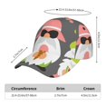 thumbnail image 2 of Pofeuu Summer Gnome 1 Print Adult Adjustable Embroidered Graphic Baseball Hat for Men and Women, 2 of 6