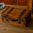 thumbnail image 3 of Synthetic Wood Suitcase, Versatile Decorative Storage Box  for Household Goods, 3 of 7