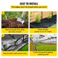 thumbnail image 6 of Weed Barrier Landscape Fabric Heavy Duty, 5FT x 10FT Thicken Garden Fabric Weed Mats, Weed Control Garden Cloth, Woven Geotextile Fabric for Garden Beds, Underlayment, Commercial Driveway, 6 of 9