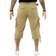 thumbnail image 2 of X RAY JEANS Mens Belted 18" Inseam Below Knee Long Cargo Shorts, New Khaki, 30, 2 of 5