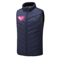 thumbnail image 4 of ZRGHAOYLQ Plus Size Electric Heated Vest Jackets for Men and Woman Upgraded Heated Coat Winter Warm Up Outdoor Coat with 3 Heating Levels Love Heart Print Thermal Heated Coat with 9 Heating Zones, 4 of 5