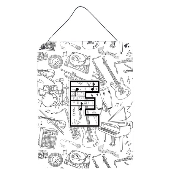 Letter E Musical Note Letters Wall or Door Hanging Prints
