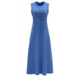 thumbnail image 1 of Vestido largo de verano para mujer, vestido tipo jersey para ir de compras, desplazamientos, citas XL, 1 of 7