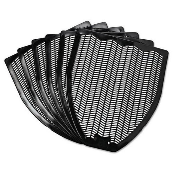 Impact Disposable Urinal Floor Mat, Nonslip, Fresh Blast Scent, 17 1/2 X 20 3/8, Black, 6/carton | Order of 1 Carton