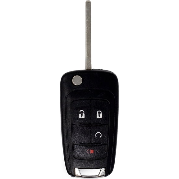 Car Keys Express GM Simple Key – 4 Button Flip Remote with Remote Start
