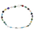 thumbnail image 6 of Glass Crystal Bead Multi-Colored Millefiori Flower Necklace 17 inches for Women Jewelry, 6 of 6