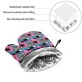 thumbnail image 6 of Pofeuu Hawaii Palms Print Oven Mitts and Pot Holders 4 pcs Set,High Heat Resistant 500 Degree Extra Thicken Long Kitchen Cotton Oven Glove for Cooking, 6 of 6