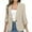 Beige, variant on Cilsoka Womens Blazer Business Casual Open Front Ruched 3/4 Sleeve Blazer Lightweight Slim Fit Jackets with Pockets Work Office Professional Clothes