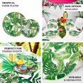 thumbnail image 4 of Efavormart 25 Pack | 7" Tropical Palm Leaf Mix Dessert Disposable Paper Plates - 300 GSM, 4 of 11