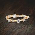 thumbnail image 5 of Stackable Moissanite Diamond Engagement Ring Wedding Band 10k Gold, 5 of 5