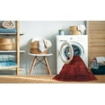 thumbnail image 2 of Ahgly Company Machine Washable Indoor Round Industrial Modern Red Area Rugs, 3' Round, 2 of 7