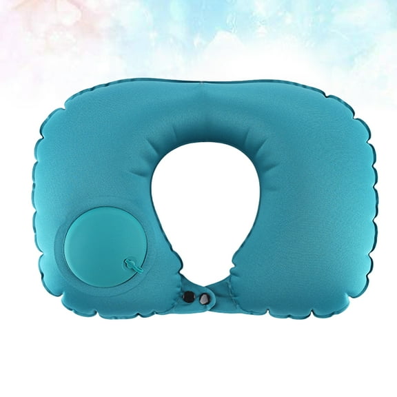GETAJGHSD 1Pcs U Shaped Neck Pillow for Traveling on Plane Blue Milk Silk 15.7x11x3in