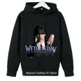 thumbnail image 2 of 2024 CALIENTE 2024 Niños Miércoles Ropa de la Familia Addams Sudaderas con capucha para niños Manga larga Otoño Niños pequeños Niñas Sudaderas lindas, 2 of 4