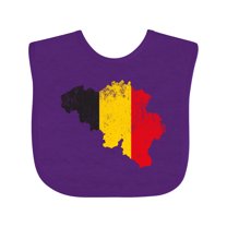 Inktastic Belgian Map Flag Boys or Girls Baby Bib