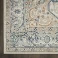 thumbnail image 5 of Nourison Malta Bordered Floral Medallion Indoor Area Rug Ivory/Grey 7'10" x 10'10", 5 of 8