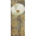 thumbnail image 2 of Nan 12x24 Gold Ornate Wood Framed with Double Matting Museum Art Print Titled - White Poppy Shimmer II, 2 of 4