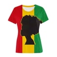 thumbnail image 4 of Penkiiy Black History Shirts for Women Short Sleeve Black History Month Tshirt Loose Tops M Multicolor, 4 of 5