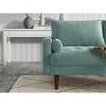 thumbnail image 6 of Pemberly Row 58" Upholstered Velvet Loveseat in Grayish Cyan Green, 6 of 12