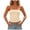 Beige, variant on Womens V Neck Vests Tops Trendy Summer Casual Button Down Fitted Sleeveless Jean Tops(Brown,L)