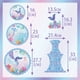 thumbnail image 2 of 1 juego de decoración de cumpleaños – soporte para tarta de cumpleaños con tema de sirena, 1 juego de decoración de fiesta, pancarta de cumpleaños, decoración de pasteles, suministros de cumpleaños, p, 2 of 5