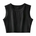 thumbnail image 6 of WOLLED Youth Girls Athletic Tank Tops Racerback Crop Sport Tank Top Sleeveless Dance Vests Shirts Top for Gymnastics Dancewear, 6 of 10
