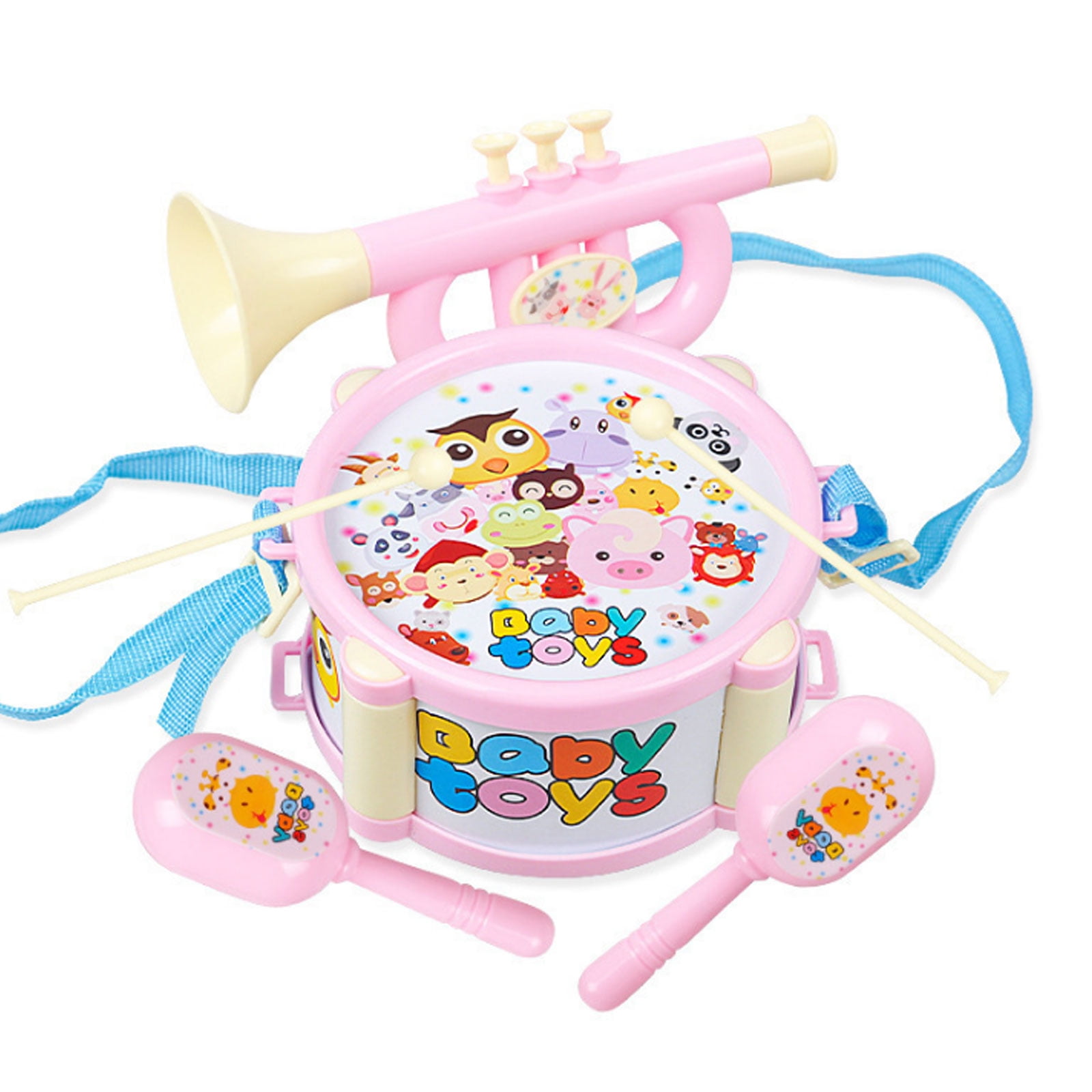 Details about   6X/Set Baby Boy Girl Drum Musical Instruments Kids Band Kit Children Toy Gifts F 