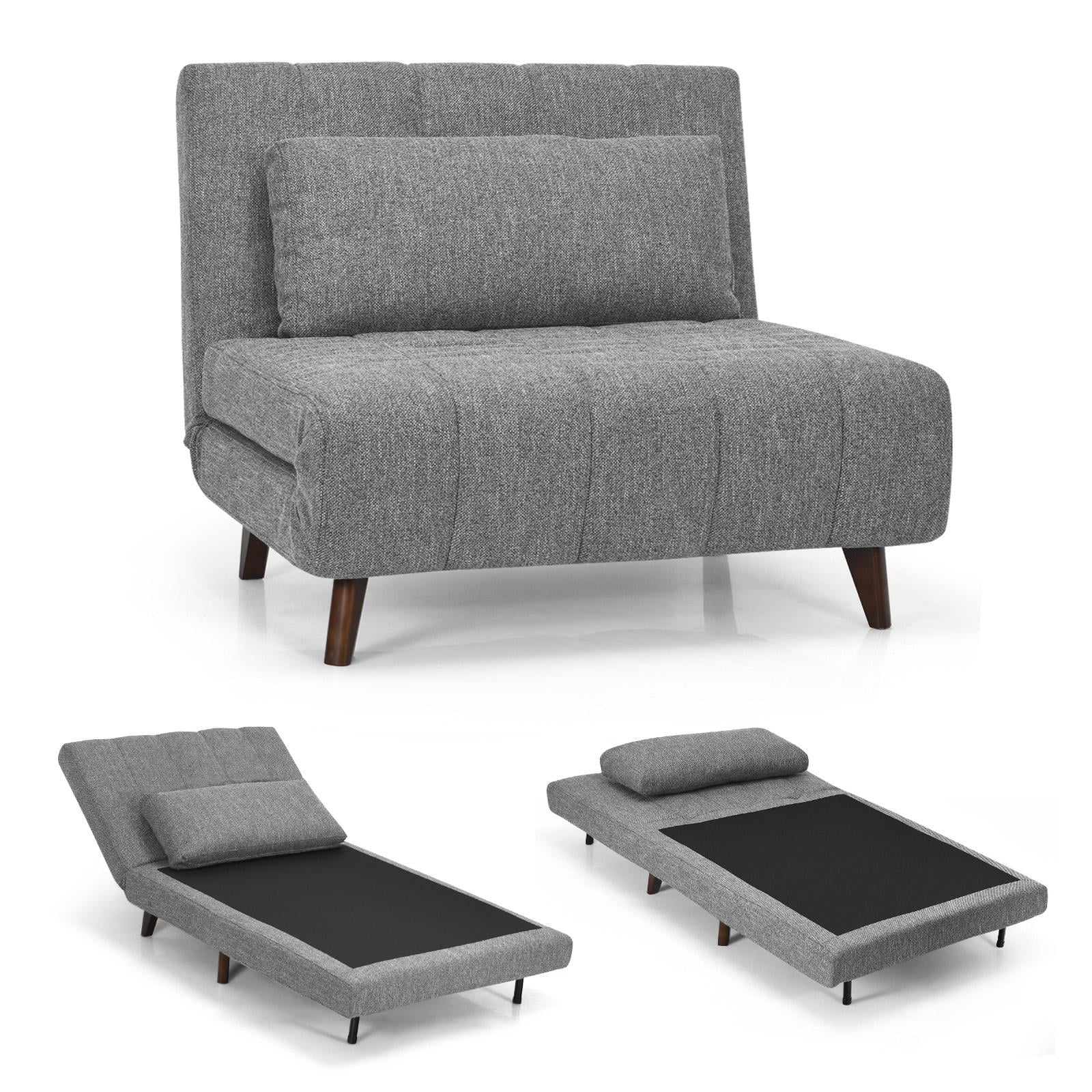 Giantex Sofa Bed, Convertible Adjustable Sleeper Recline Chair, Guest