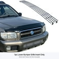 thumbnail image 3 of APS Compatible with Nissan Pathfinder 1999-2004 Lower Bumper Stainless Steel SS Chrome Billet Front Grill Grille Insert N65360A, 3 of 7